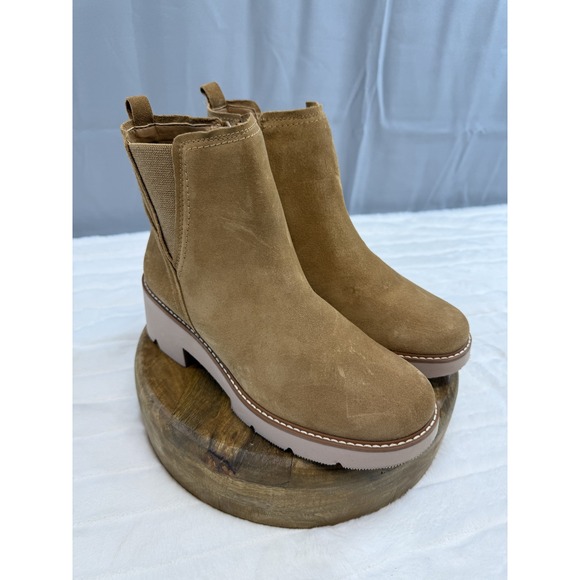 Naturalizer Darry‎ Bootie Boots Womens Size 9W Suede Leather Water Resistant New - Picture 1 of 10